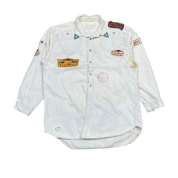 Vintage 80s Code Bleu Denim Jacket Heavy Weight Champ Men's XL - Picture 1 of 14